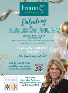 Einladung zur Neueröffnung am 16. Juni 2023 in Wernigerode